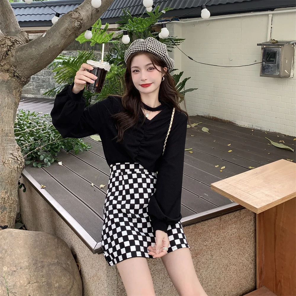 Новинка 2021 Модный женский костюм на раннюю осень Повседневный свитер осенняя