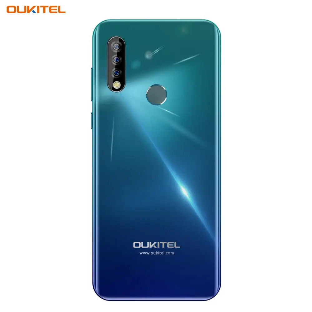 Twilight 4G мобильный телефон OUKITEL C17 Android 9,0 смартфон 6,35 ''распознавание лица отпечаток пальца Восьмиядерный 3 Гб 16 Гб 3900 мАч Тройная камера MT6763 - Цвет: Twilight
