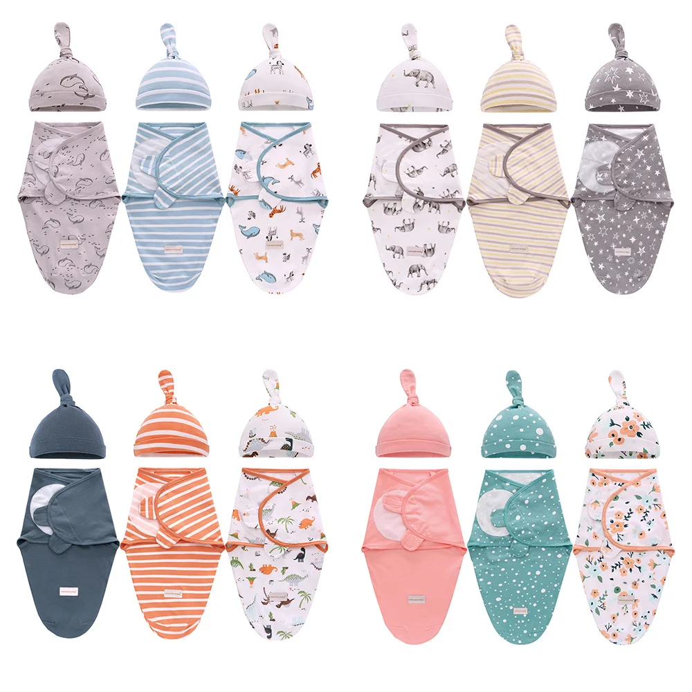 

Baby Boys Girls Blanket Wrap Cotton Soft Baby Swaddle Sleeping Bag for 0-6 Months Newborns Baby Bedding Infant Receiving Blanket
