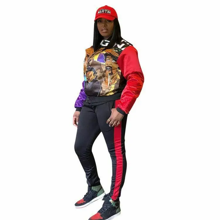 Женский спортивный костюм 2 шт. брюки для бега повседневная спортивная одежда