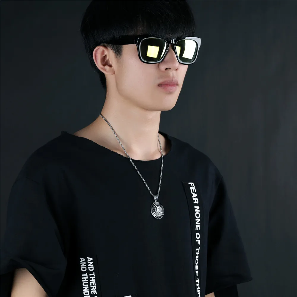 Новое поступление ожерелье из нержавеющей стали в стиле ретро золотого цвета