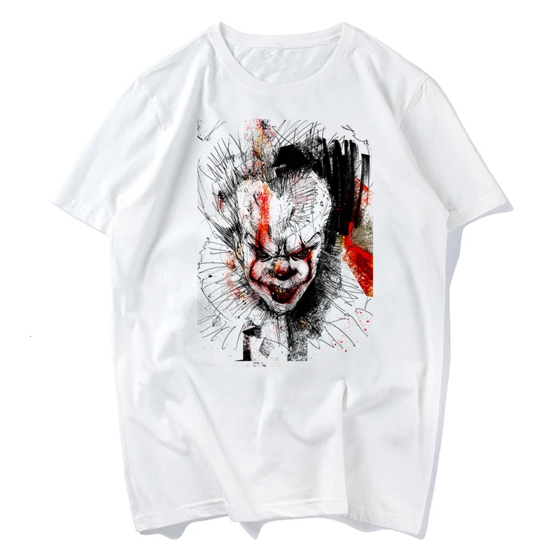 Pennywise Мужская футболка женские летние топы фильм это лузеров Клубная футболка мужская с коротким рукавом Loser Lover It Inspired футболка