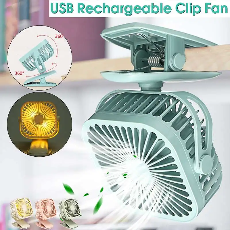 

Portable Handheld Small Fan Square Shape Clip USB Charging Mini Cooling Fan with Clip Head Desktop Small Fan USB Charging Fan