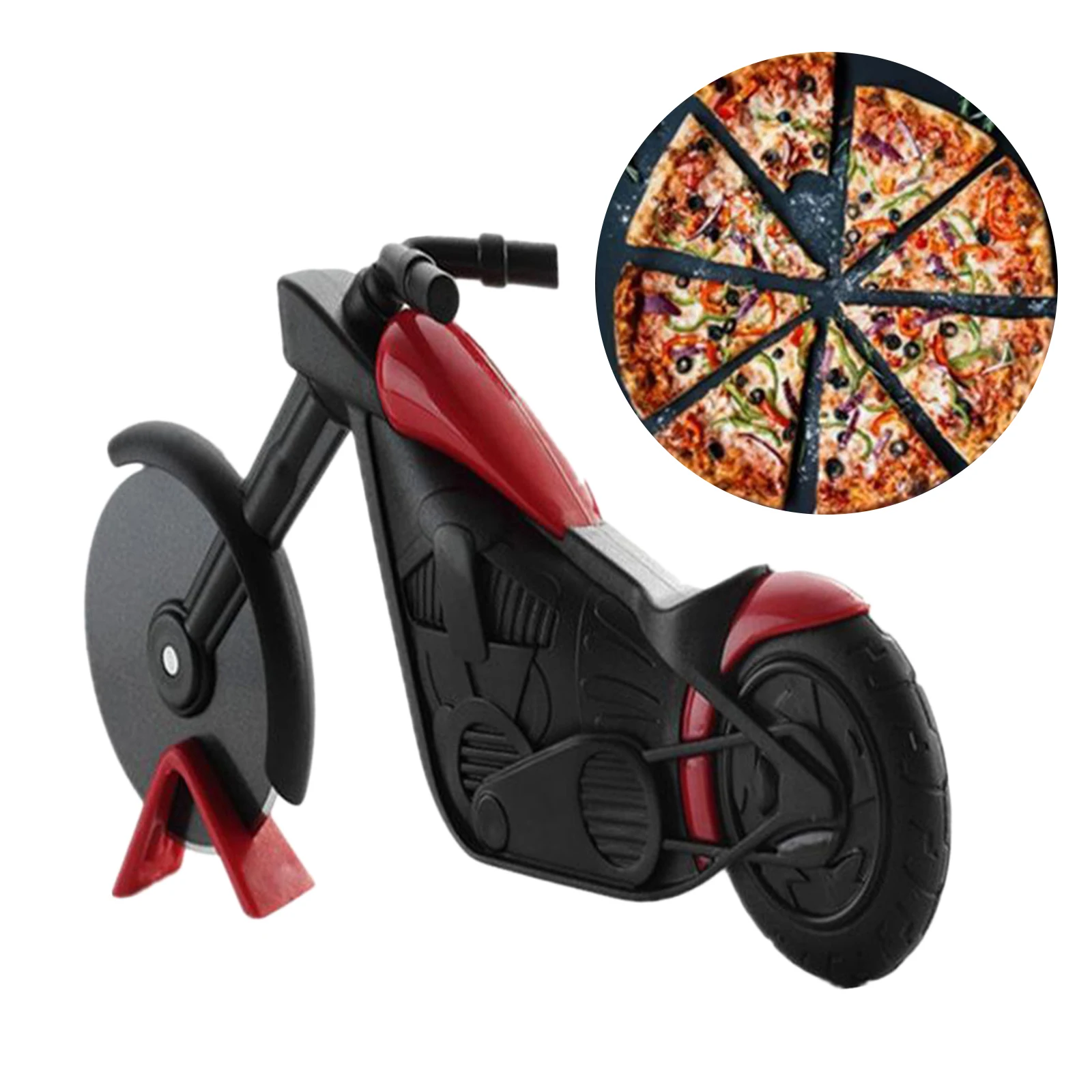 

Motorcycles Pizza Cutter Wheel Stainless Steel Kitchen Gadget Dinner Tool