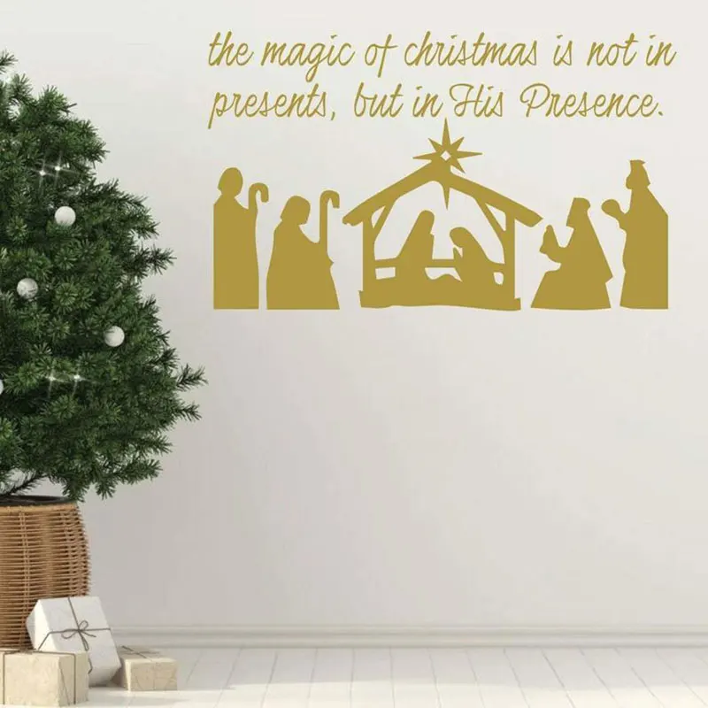 Волшебство Рождества не в подарках цитаты стикер на стену домашний декор из