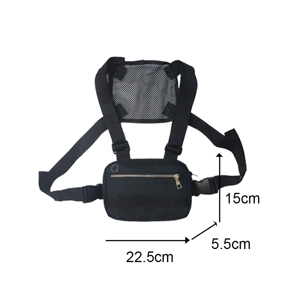 

Portable Oxford Handbags Hip Hop Streetwear Shoulder Packs Multi-functionWomen Adjustable Belt Crossbody Bag