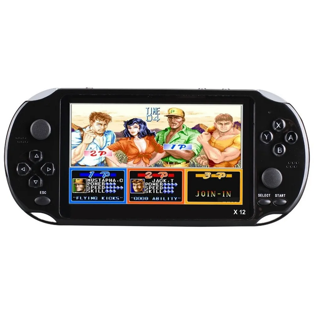 X12 game video playePSP 5 1 дюйма LCD8G портативная Ретро игровая консоль видео MP для GBA/NES 10000