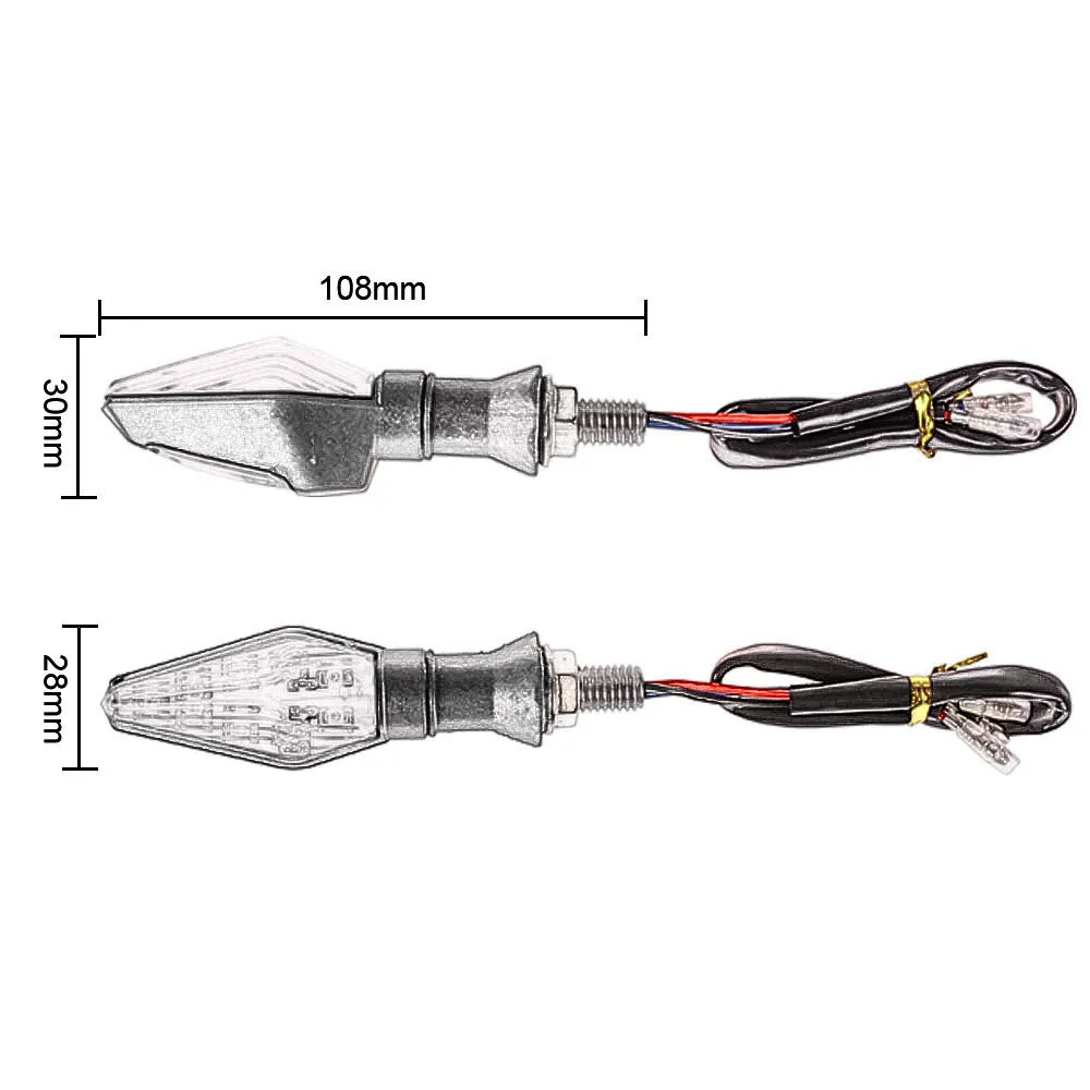 Аксессуары для мотоциклов светодиодный указатель поворота янтарный индикатор