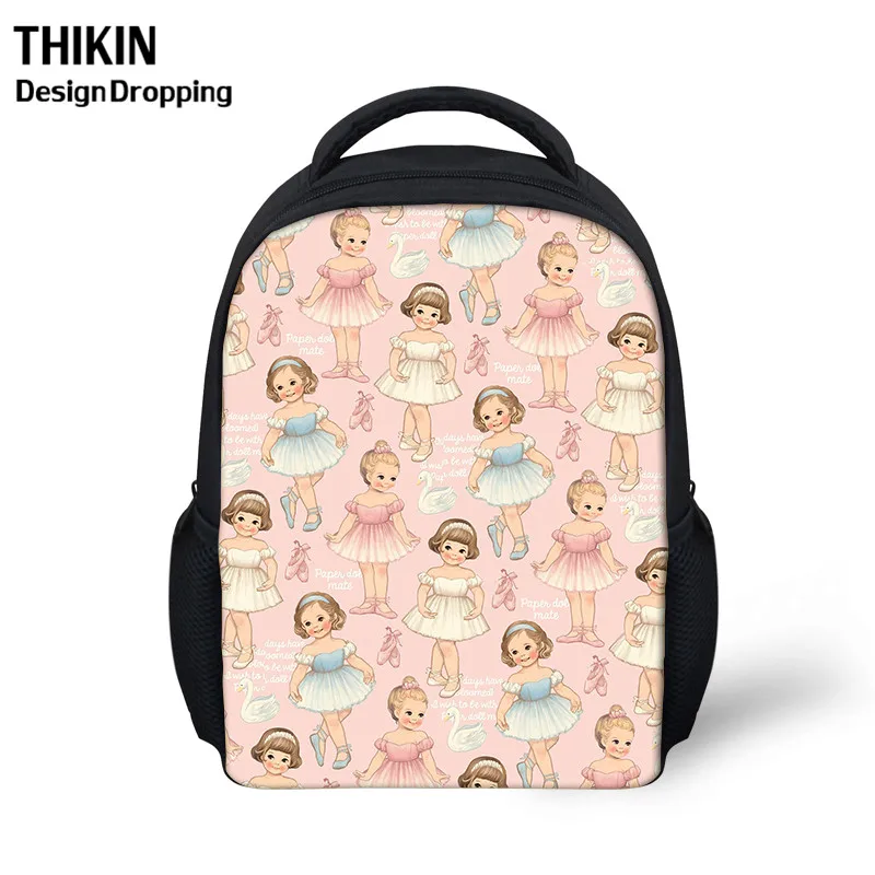 Маленькая школьная сумка THIKIN для маленьких девочек милый розовый рюкзак с