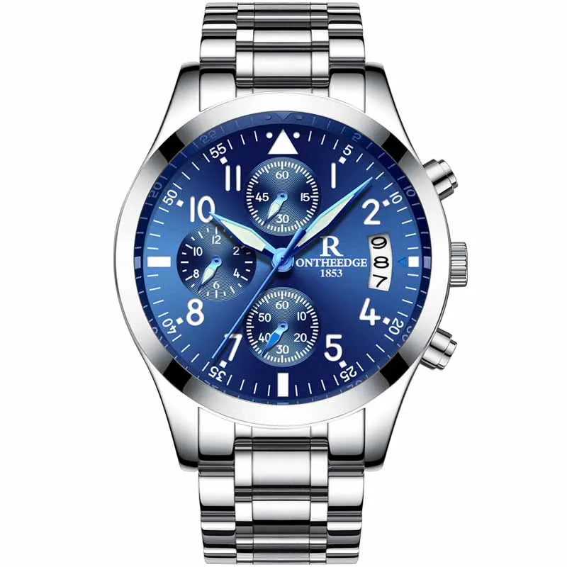 Модные спортивные мужские часы кварцевые наручные лучший бренд шесть игл