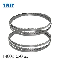 tasp 2pcs band saw blade 1400 x 10 x 0 65mm for woodwoking 6 tpi 55 18 bandsaw blades for scheppach hbs20 draper bs200a