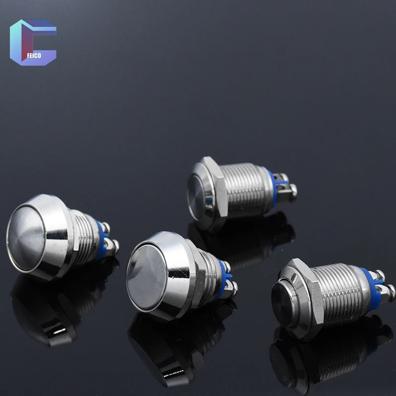 Водонепроницаемый металлический винт в виде гриба 12 мм тип 1 кнопка питания без