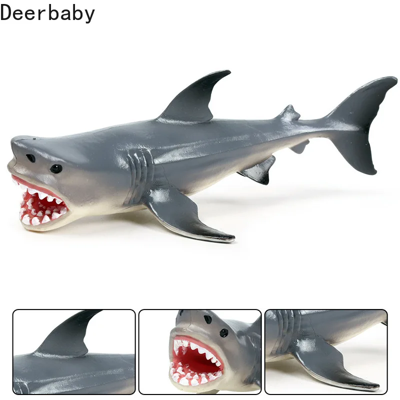 

Твердая имитация морской жизни, модель игрушки, новая Большая Белая Акула, рыжая Акула, морское животное, модель акулы, кукла