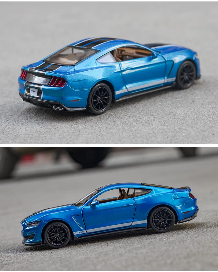 

Nicce 1:32 Mustang Shelby GT350 Alloy Car Toy Model A Modified Car Model Pull Back Flashing Children's Toy Gift Free Shipping