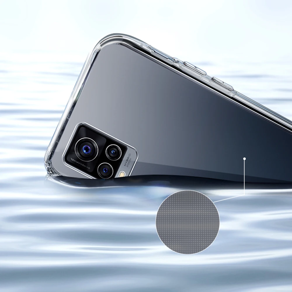 Clear Phone Case for VIVO Y21 Y21S Y33S 2021 Soft TPU Camera Lens Protection Transparent Back Cover Y33 S Fundas Coque Armor Bag