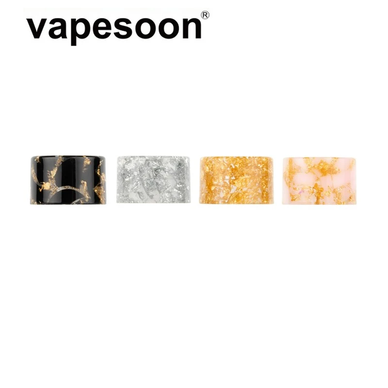 

10 pieces Colorful / Snake Skin Resin Cobra Drip Tip Mouthpiece / Black Plastic for SMOK TFV16 Tank Atomizer