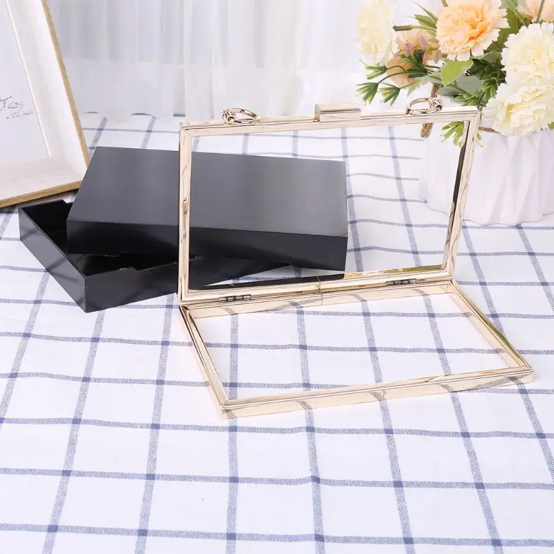 Rectangle Metal Frame Box Purses Handles for DIY Handbags Evening Bag Clutch Accessories | Багаж и сумки