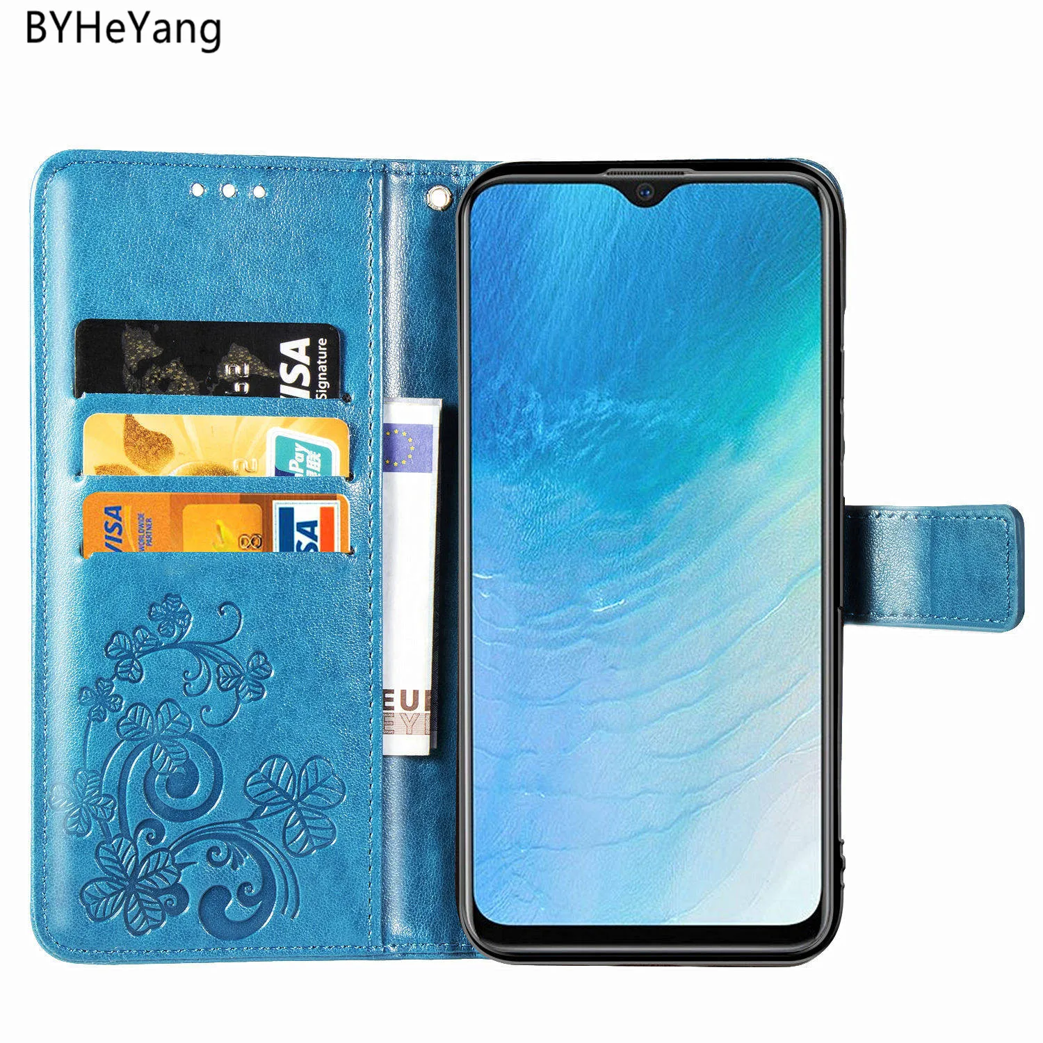 Для Coque Vivo Y19 чехол U3 Чехол кожаный флип Роскошный кошелек Капа Обложка для книги