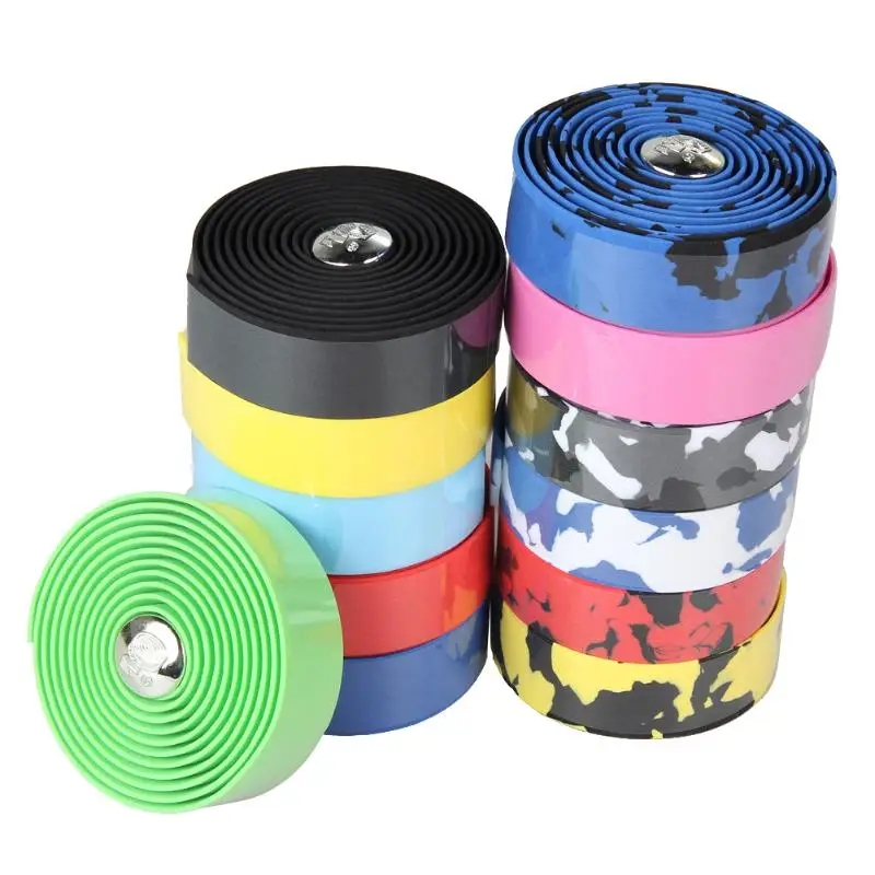 

2pcs Bicycle Handlebar Tape Steering Wheel Cover Road Bike Cycling Handle Non-slip Belt Rubber Tape Bike Accessories Handle Belt