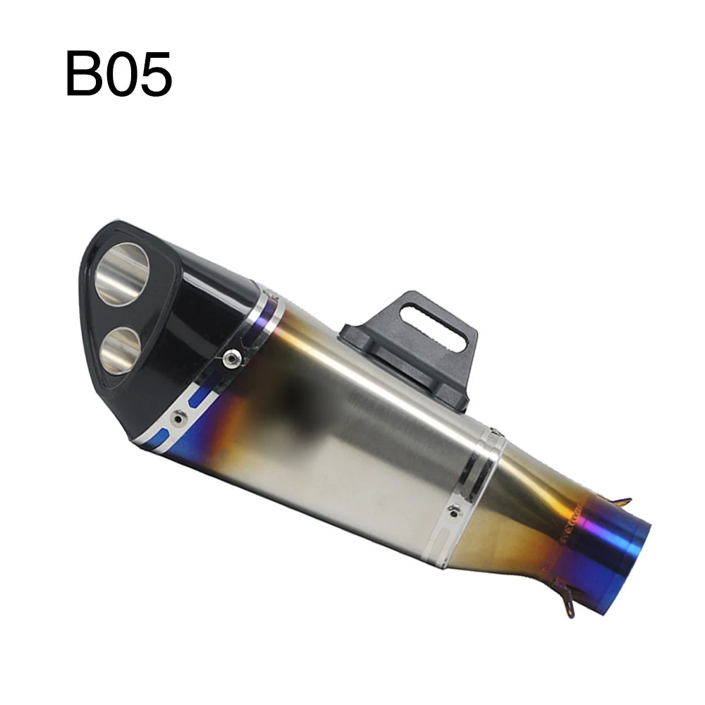 B05 with AK logo ZSDTRP Универсальный мотоцикл глушитель слипоны Akrapovic наклейки для Yoshimura R11 Suzuki GSXR 600 750 Ninja650 - Цвет: B05 with AK logo