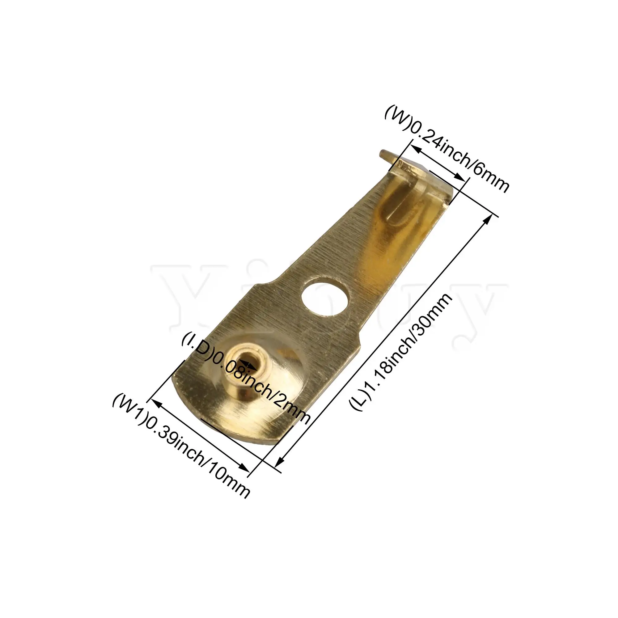 

30x10mm Picture Frame Hangers Hooks for Plaster Wall Golden Pack of 50