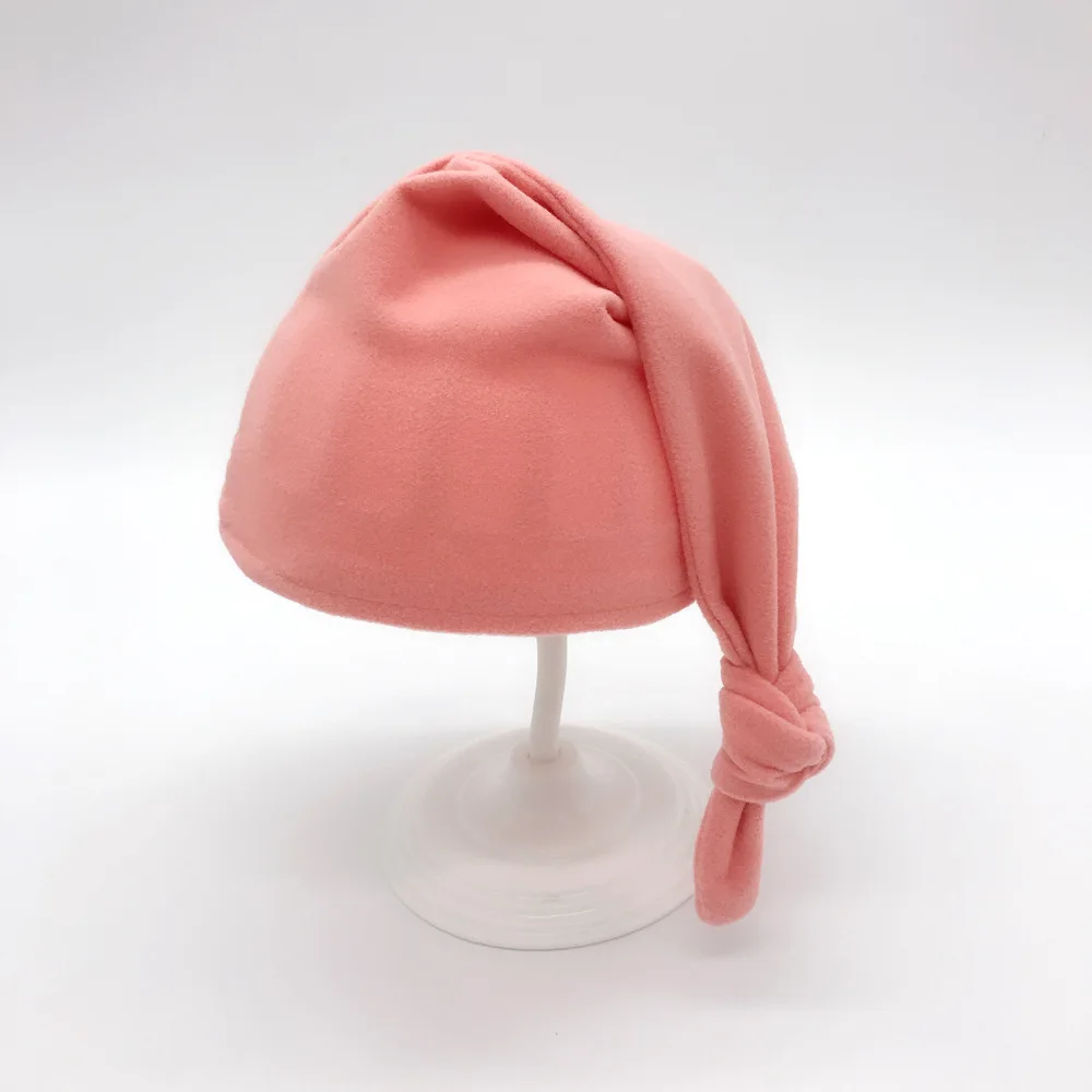 Новая зимняя теплая шапка для новорожденных мальчиков и девочек однотонная