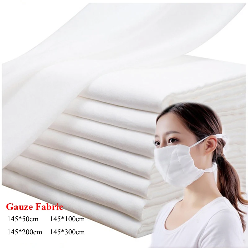 Двухслойная белая марлевая ткань из чистого хлопка детское Слюнявчики