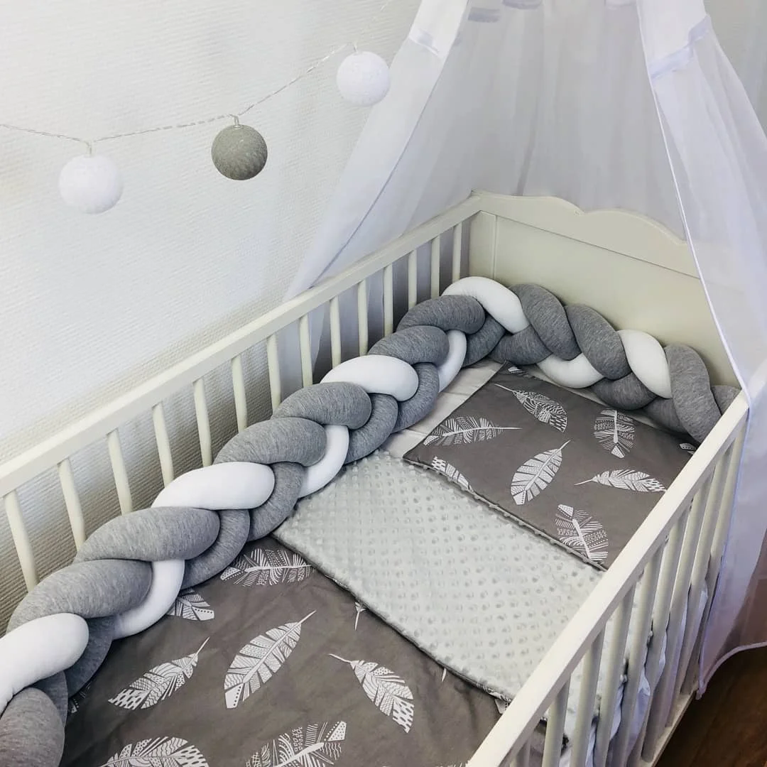 100cm Baby Bed Bumper Knot War	