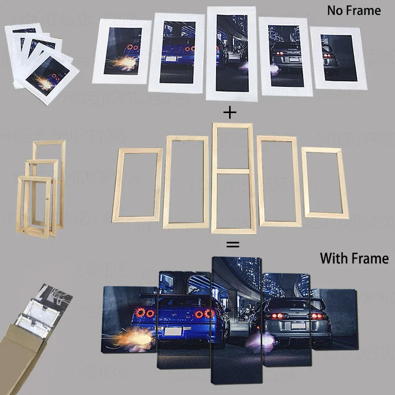 Плакаты из ткани для украшения стен в гостиную с изображением гоночного