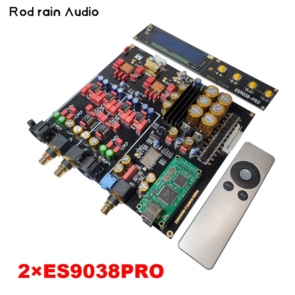 AkLIAM Rod Rain Audio Dual ES9038Pro DAC Board полностью сбалансированный AptX-HD Bluetooth 5 0 DSD512