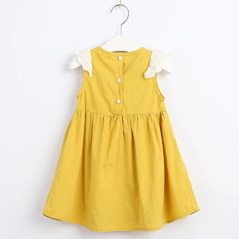 

Girls' dress summer 2020 new pure cotton children's one-piece dress baby one-piece dress