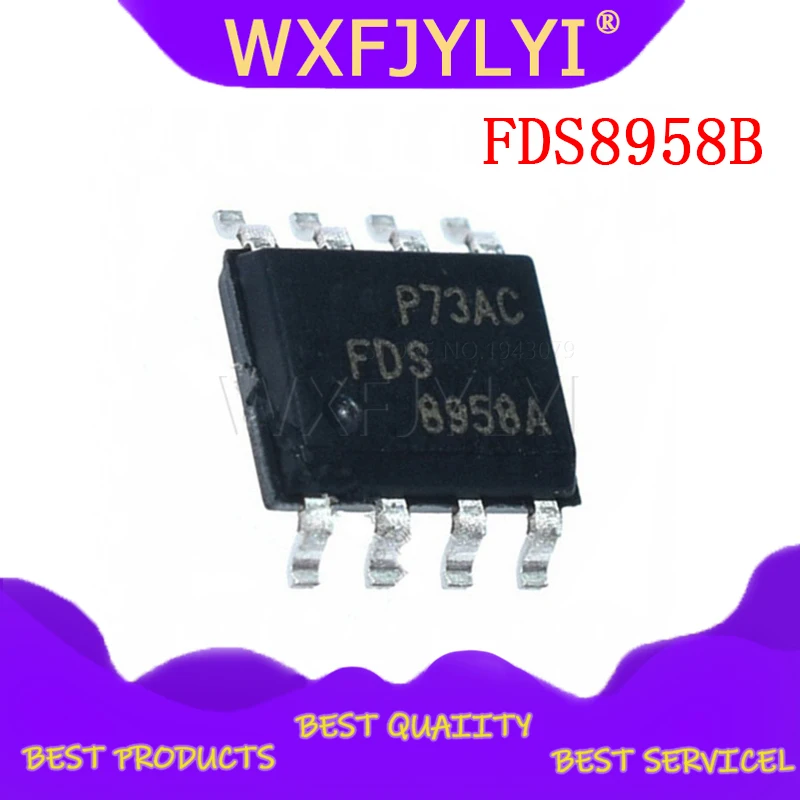10 шт./лот FDS8958B FDS8958A FDS8958 8958A 8958B импульсная трубка MOS Tube SOP8