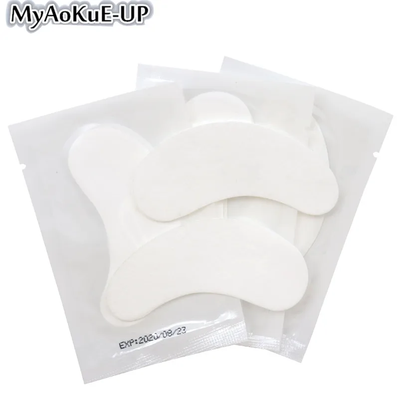

50pairs/pack New Paper Patches Eyelash Under Eye Pads Lash Eyelash Extension Paper Patches Eye Tips Sticker Wraps Make Up Tools