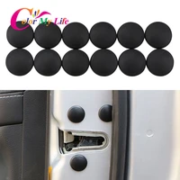 color my life 12pcsset abs car door screw protection cover trim sticker fit for toyota c hr chr 2016 2020 accessories