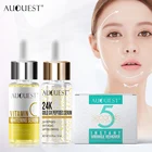AuQuest набор для ухода за лицом крем для лица без морщин за 5 секунд и 24k Gold отбеливающая эссенция Кожа Витамин C Сыворотка для ухода за кожей лица