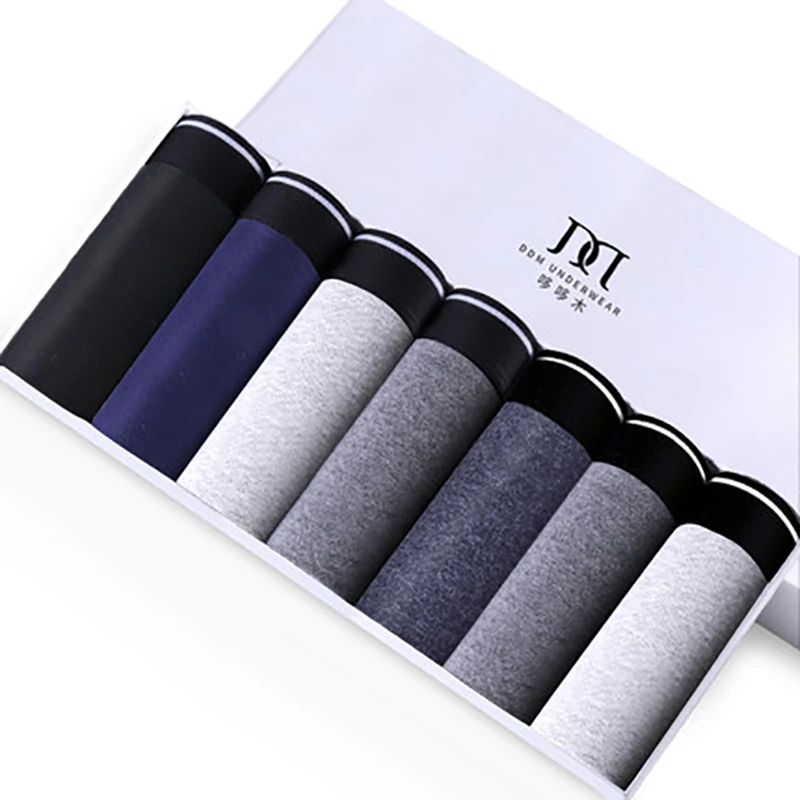 4/iPhone 7 Plus/8 шт. мужской хлопковое нижнее белье Для мужчин трусики-боксеры Дышащие