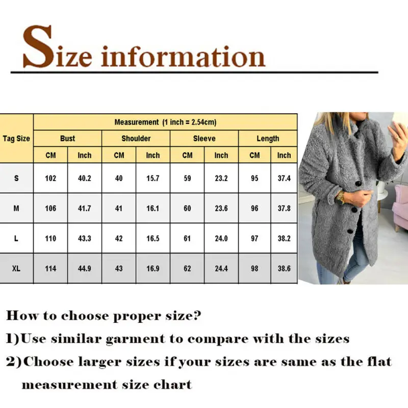 Goocheer Женская длинная куртка из искусственного меха Женское зимнее однобортное