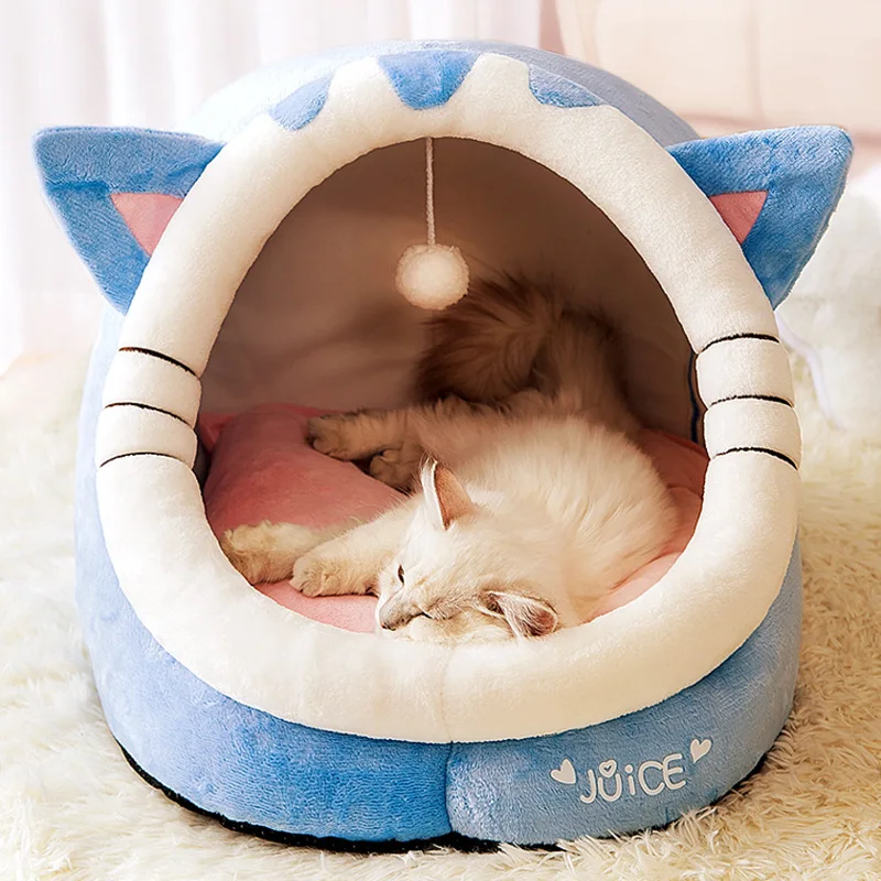 

Soft Warm Cave Beds For Dog Bed Cat's House Nest Tent Cama Gato Dog Accessories Pet Products Cat Furniture Kennel Pet Supplies