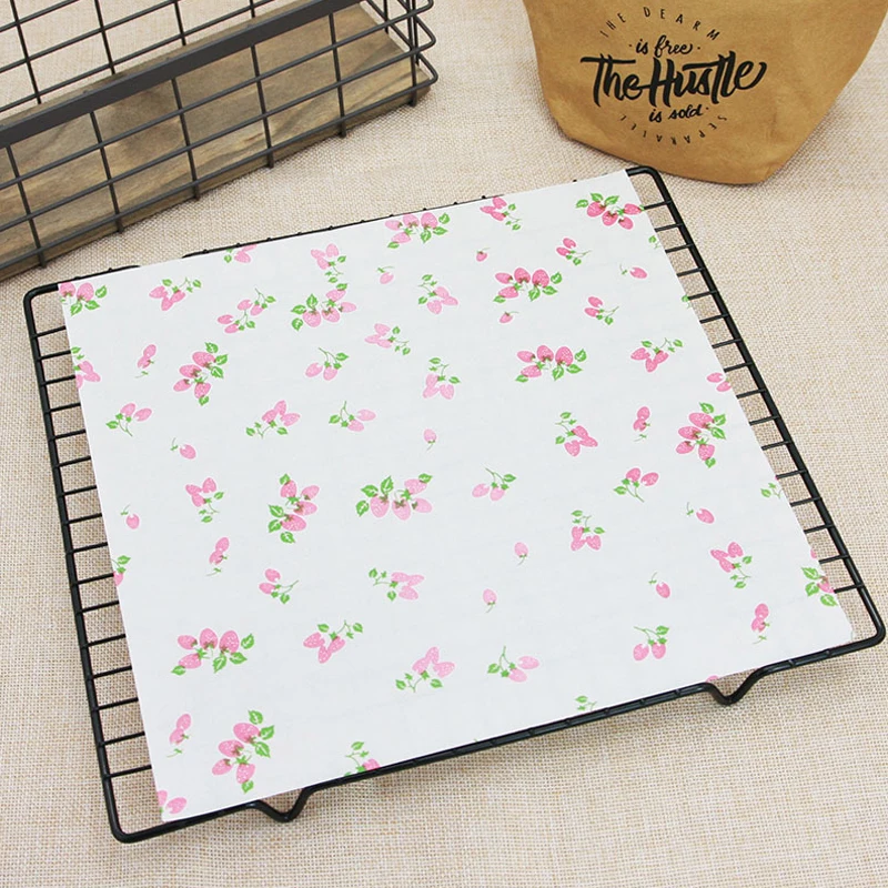 50 шт. масляная бумага вощеная для хлеба сэндвичей гамбургеров картофеля фри