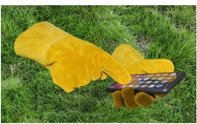 Перчатки с гусеницами кожаные перчатки для пчеловодства одежда плотные