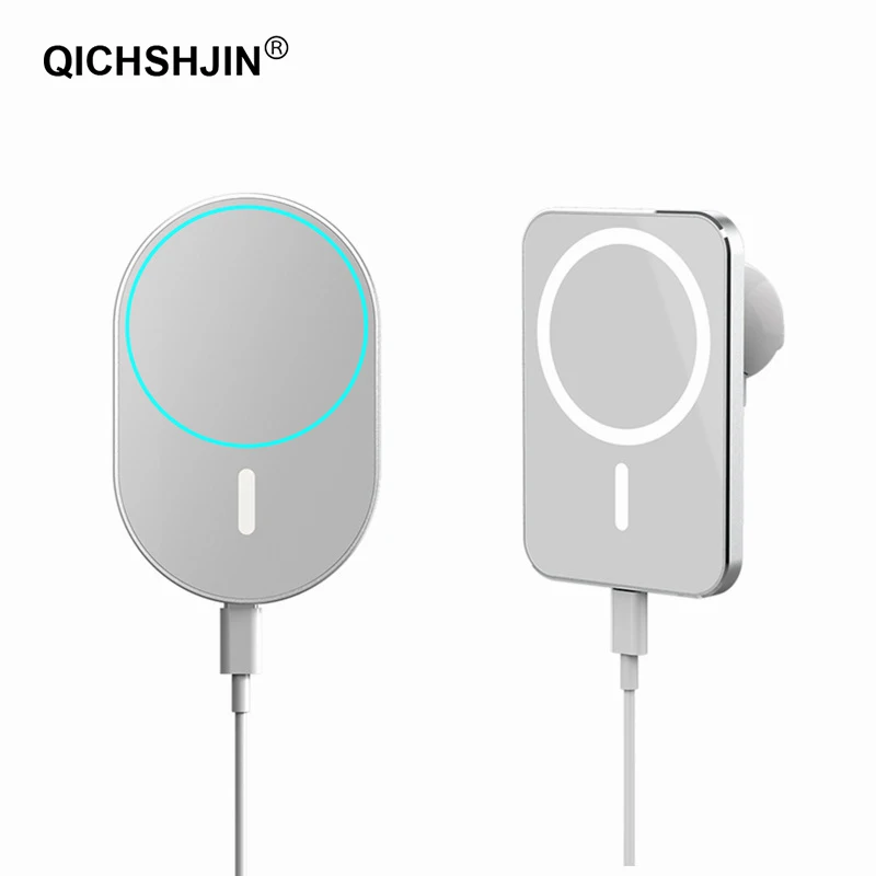 

15W Mag Magnetic Safe Car Wireless Charger For iphone 12 12Pro Max Mini Airvent Mount Magnet Adsorbable Phone Car Holder Charger