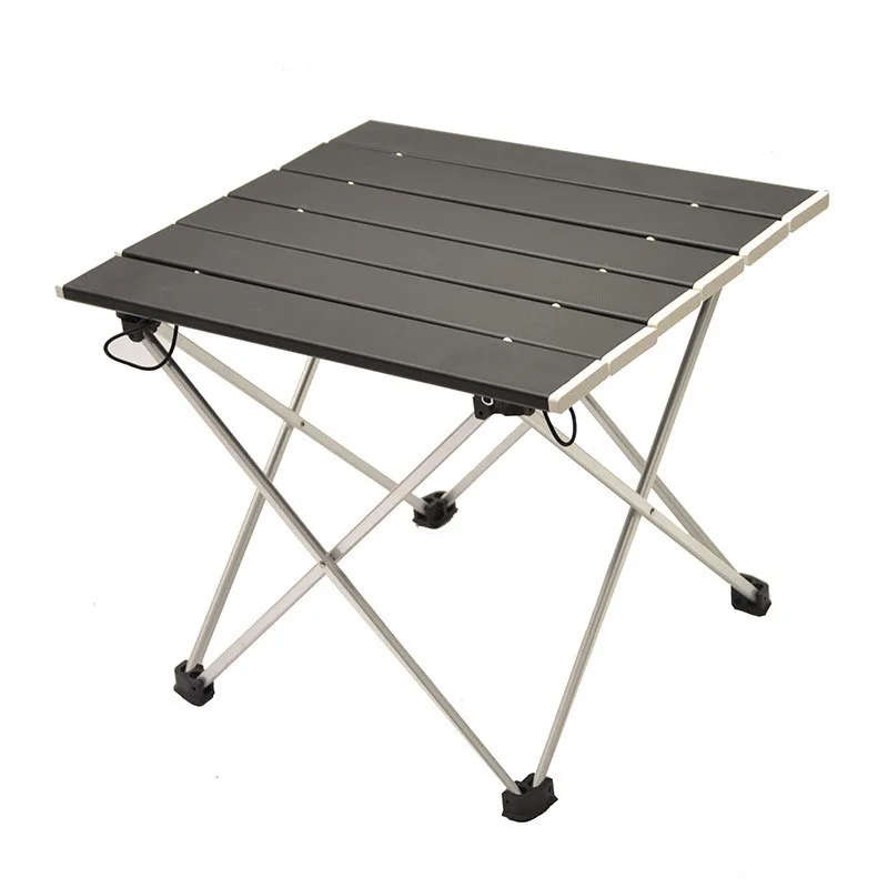 Folding Aluminum Alloy Outdoor Tables Camping BBQ Table Telescopic Bracket Non-Slip Bayonet Sleeve Camping Table