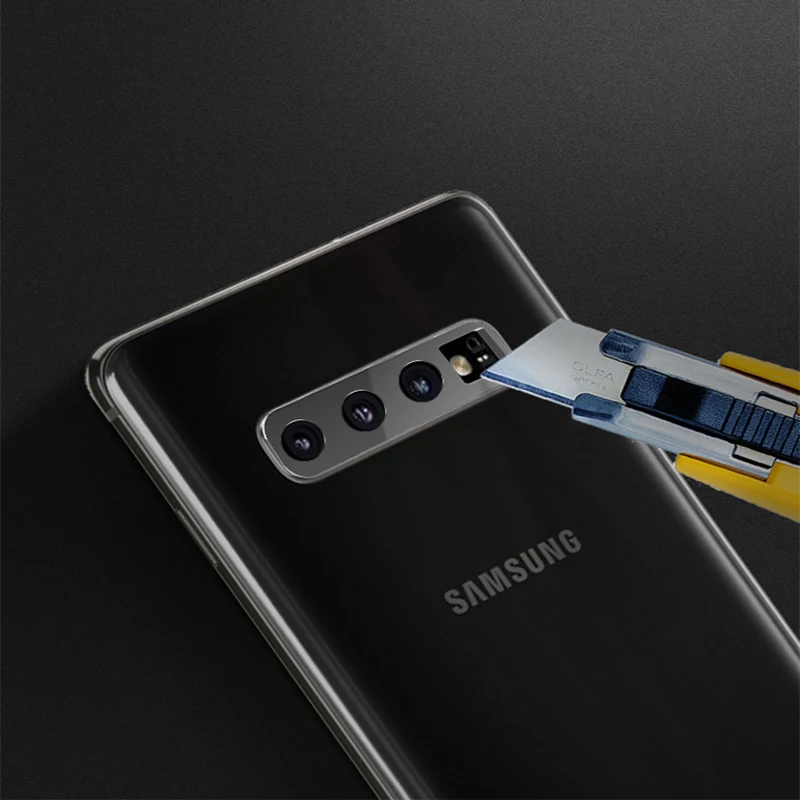 Полное покрытие для Samsung S10 Plus + задняя камера металлическая защита круг протектор