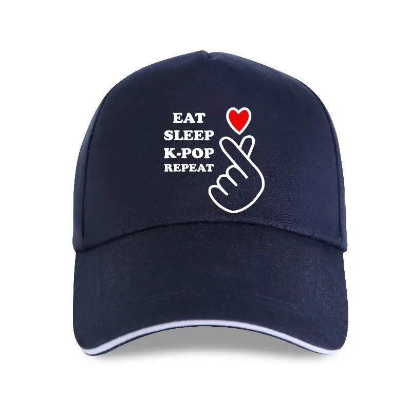 Gorra de béisbol de estilo Kpop para hombre y mujer, gorra de béisbol de color negro, estilo Bangtan, Eat Sleep Kpop, unisex