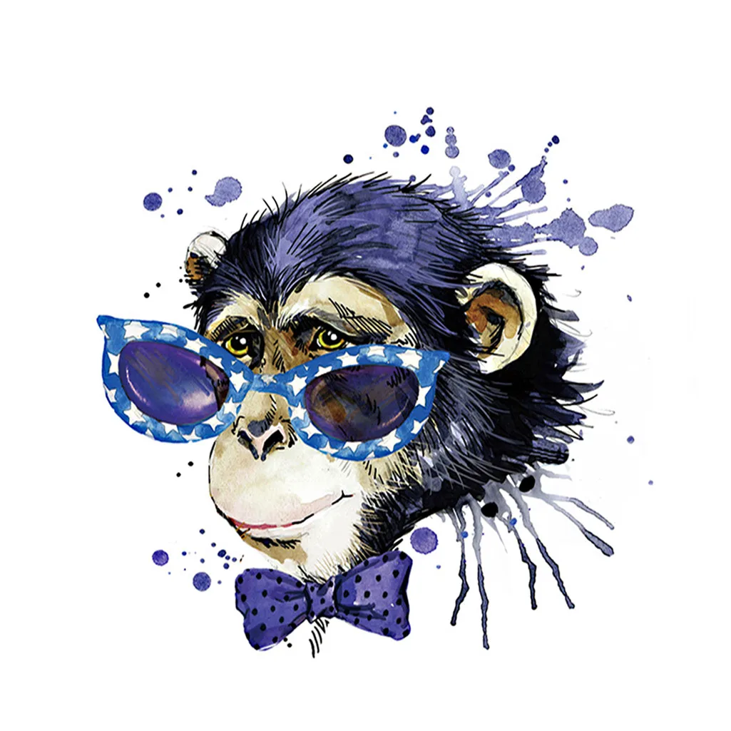 Алмазная картина полная дрель модные очки изображение животных алмазная вышивка