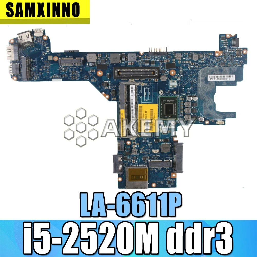 Akemy PANANNY 0GD76D GD76D LA 6611P для For DELL LATITUDE E6320 материнская плата ноутбука i5 2520M DDR3