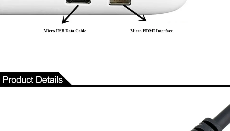 Micro HDMI к HDMI папа-папа адаптер конвертер кабель 1080P Full HD V1.4 Micro HDMI(тип D) к HDMI(тип A) кабель