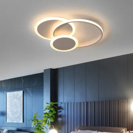 

Потолочная лампа для спальни, детская Простая Современная креативная индивидуальная сетчатая красная теплая романтическая лампа для осно...