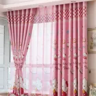 Затемняющие шторы с милым розовым котом и мультяшным принтом, занавески s для спальни, гостиной, милая штора, занавески, драпировки