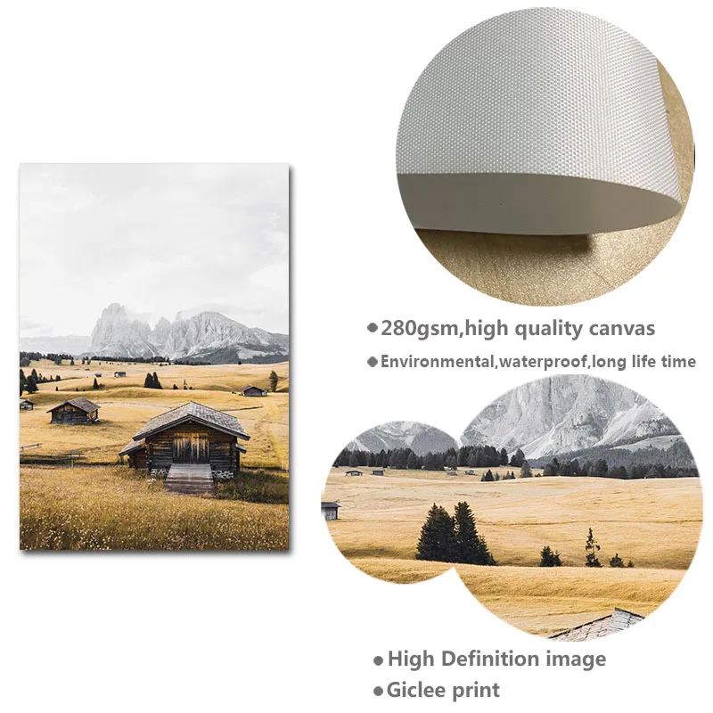 Скандинавская декорация Настенная картина искусство естественный океан волна